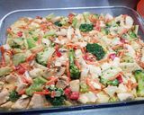 Foto del paso 9 de la receta: Tarta light de pollo, brócoli y champiñones!!! (SIN MASA)