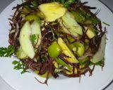 Hình bước làm 3 của món Salad thịt bò gác bếp