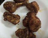 A picture of step 3 of Spicy chicken machurian with fried rice and masala fries.
