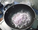 A picture of step 2 of Charu and Onion Egg masala.