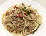 Foto langkah ke 4 dari resep Aglio Olio Tuna.