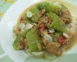 Foto langkah ke 3 dari resep Oyong (Gambas) bumbu Urap (Kluban).