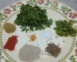 A picture of step 1 of Sattu ke parathe.