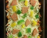 A picture of step 3 of Cauliflower Pizza Casserole.