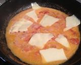A picture of step 7 of Pasta Carbonara with Tomato, Milk and Whole Eggs.