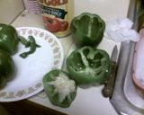 A picture of step 2 of Stuffed Green Mangoes.