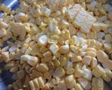 A picture of step 1 of Corn Tikki.