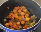 A picture of step 3 of Chilli paneer.