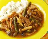 A picture of step 6 of Yummy Mushroom Curry in 15 Minutes.