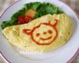 A picture of step 6 of Rolled Omelette with Kamaboko Fish Cakes and Green Onions for Lunchboxes.
