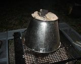 A picture of step 4 of Beer Can Chicken.