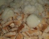 A picture of step 2 of Grandpa's special bread stuffing.