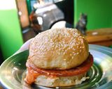 Foto langkah ke 7 dari resep Roti Burger tanpa telur.