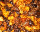 Foto langkah ke 5 dari resep Kentang balado jantung ayam bumbu simple.
