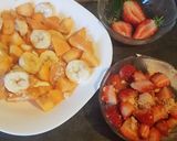 Une image de l'étape 4 de Crêpes avec brochette de fruits.