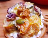 A picture of step 7 of Kabocha Squash Salad with Dried Fruit and Nuts.