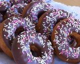 A picture of step 18 of Colorful Chocolate Doughnuts With Pancake Mix & Silken Tofu.