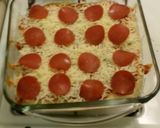 A picture of step 4 of Easy deep dish pizza.