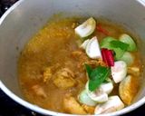 รูปขั้นตอนการทำที่ 5 ของ แกงพริกไก่ใส่มะเขือเปราะ
