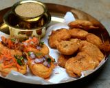 A picture of step 3 of Egg and Onion Bajji Pakoda.