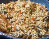 A picture of step 7 of Burnt Garlic Mushroom Fried Rice without Sauce.