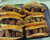 A picture of step 4 of Easy meatball subs.