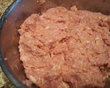 A picture of step 2 of 2 cheese ground turkey burgers.