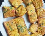 A picture of step 4 of Bread Pudla.