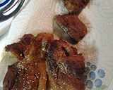 A picture of step 2 of Pork belly and eggs.