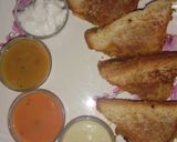 A picture of step 8 of Italian sandwich dosa.
