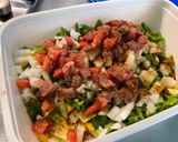 Une image de l'étape 12 de Courgettes jaunes, tomate noire et poivrons verts aux épices.