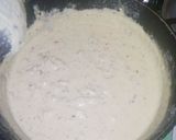 A picture of step 3 of Fettuccine Chicken Alfredo(my version).