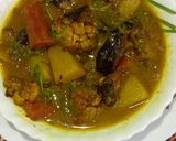 A picture of step 4 of Winter Vegetables simple curry.