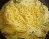 A picture of step 16 of Chowder-Like Pasta with Spring Cabbage and Clams.