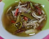 รูปขั้นตอนการทำที่ 3 ของ แกงเห็ดใส่ผักติ้ว#รักบ้านเกิด