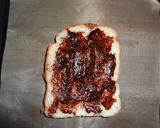 A picture of step 2 of Extremely Delicious Miso & Jako Toast.