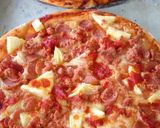 A picture of step 13 of Sausage(Smokies pizza).