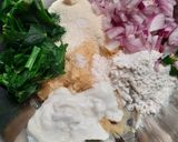 A picture of step 4 of Green peas leaves & Raw chickpeas Chila.