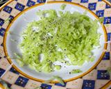 A picture of step 2 of Talattouri (Cypriot-Style Tzatziki).