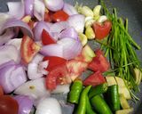 A picture of step 2 of Shahi paneer.