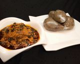 A picture of step 5 of Eggplant Swallow (tuwon jan yalo).