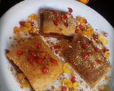 A picture of step 6 of Cornflakes biscuit pastry cake.