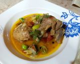 A picture of step 2 of Pishawri Mutton.