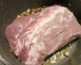 A picture of step 1 of Pork loin with mushroom sauce.