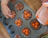 A picture of step 3 of Easter chocolate nests.