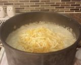 A picture of step 8 of Cheeseburger Chowder.