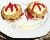 Foto del paso 10 de la receta: Hamburguesa de bacalao con pimientos asados