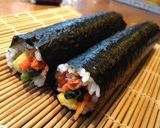 A picture of step 8 of Quick and Easy Kimbap! Korean Style Seaweed Rolls.
