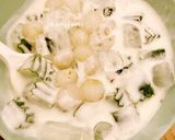 Hình bước làm 9 của món Chè Thạch Lá Dứa Trân Châu Nho Vừng 🍹