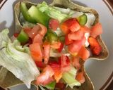 A picture of step 3 of Baked Taco Salad.